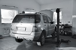 Fotografie z autoservisu